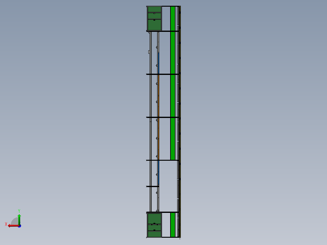 三倍速生产线sw18可编辑后视图