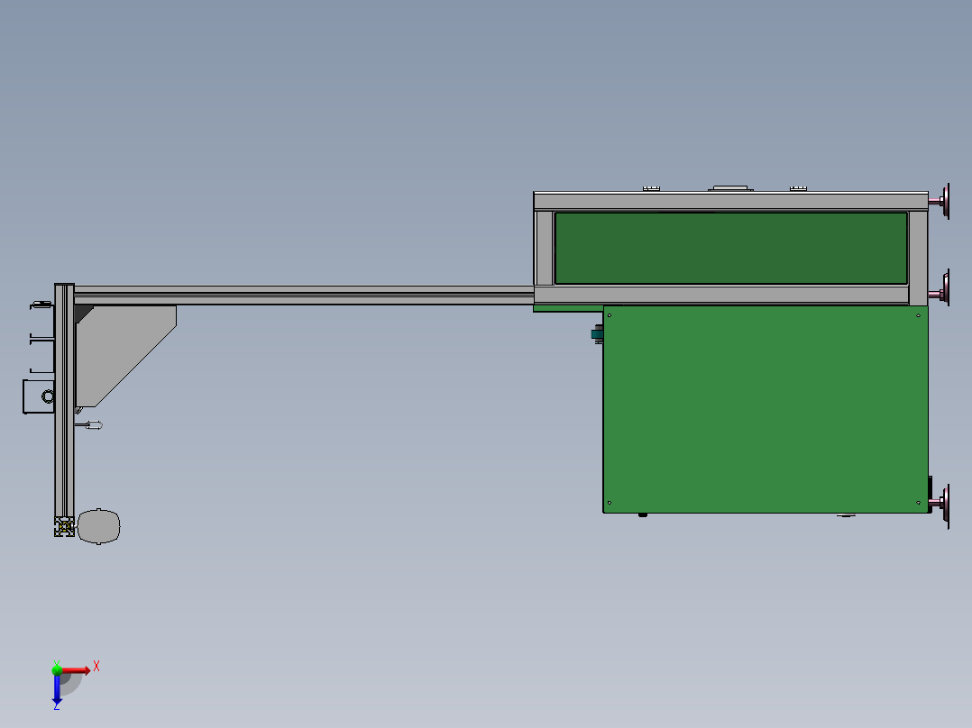三倍速生产线sw18可编辑俯视图