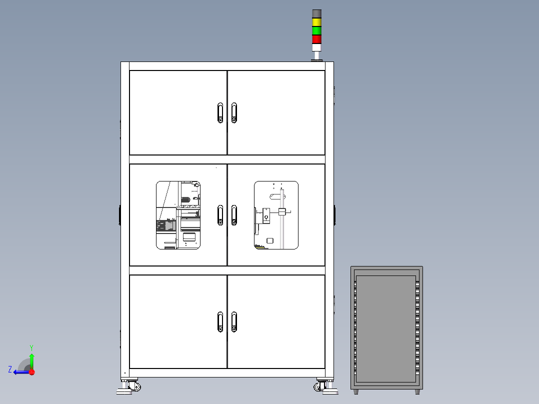 电感焊接机（sw16可编辑+工程图+bom）右视图