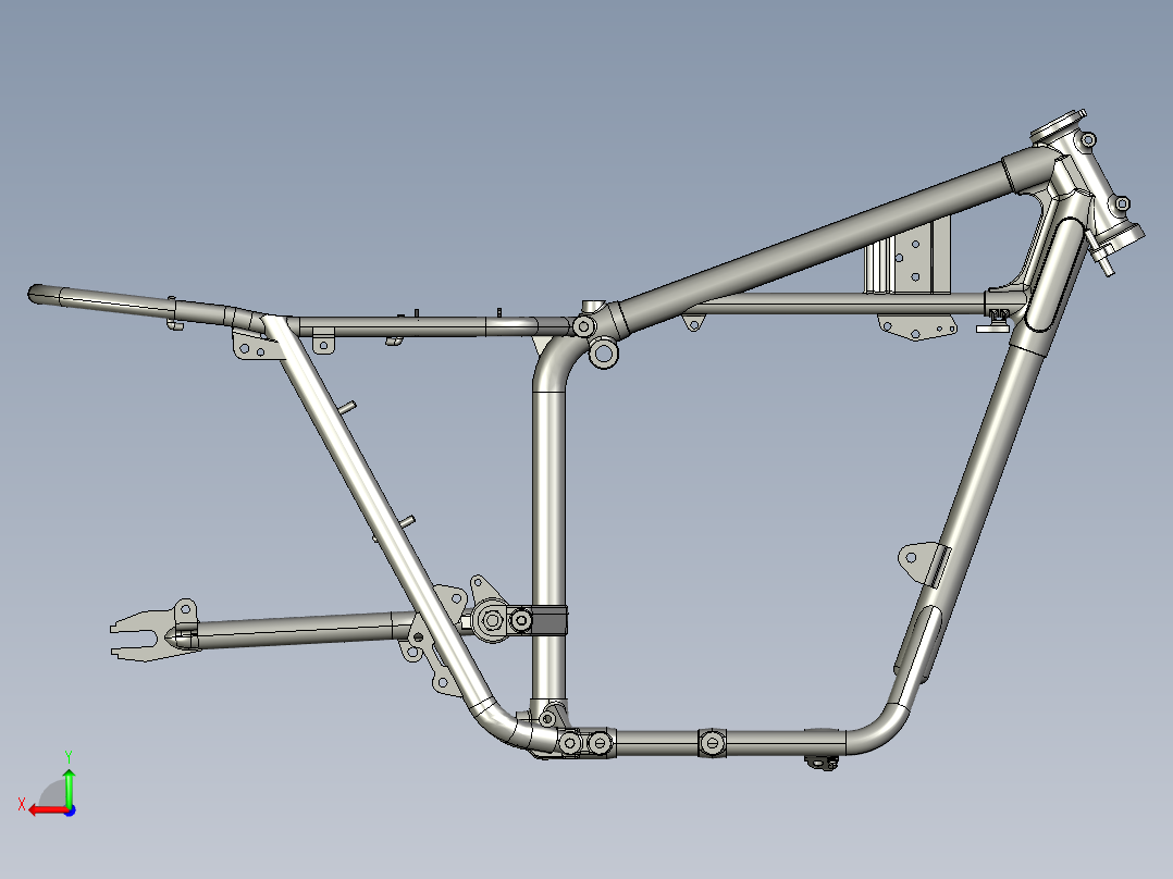 048-摩托车后视图