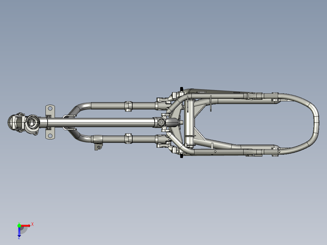 048-摩托车俯视图