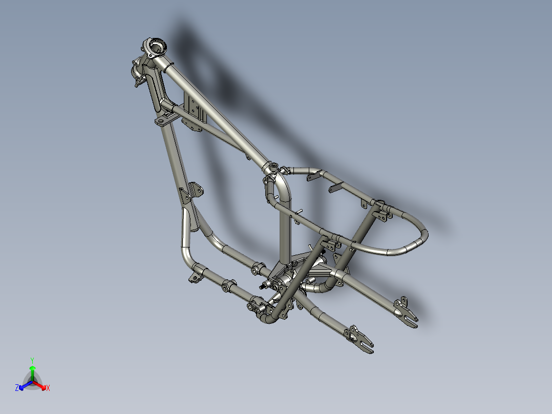 048-摩托车正等轴测图