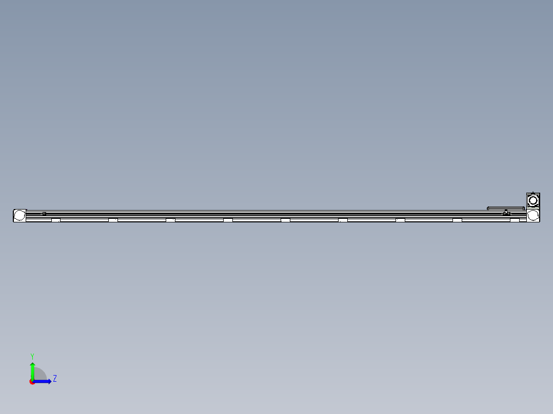 同步带滑台-欧规B8-L88-S3200-L-ZP75-D3-N10左视图