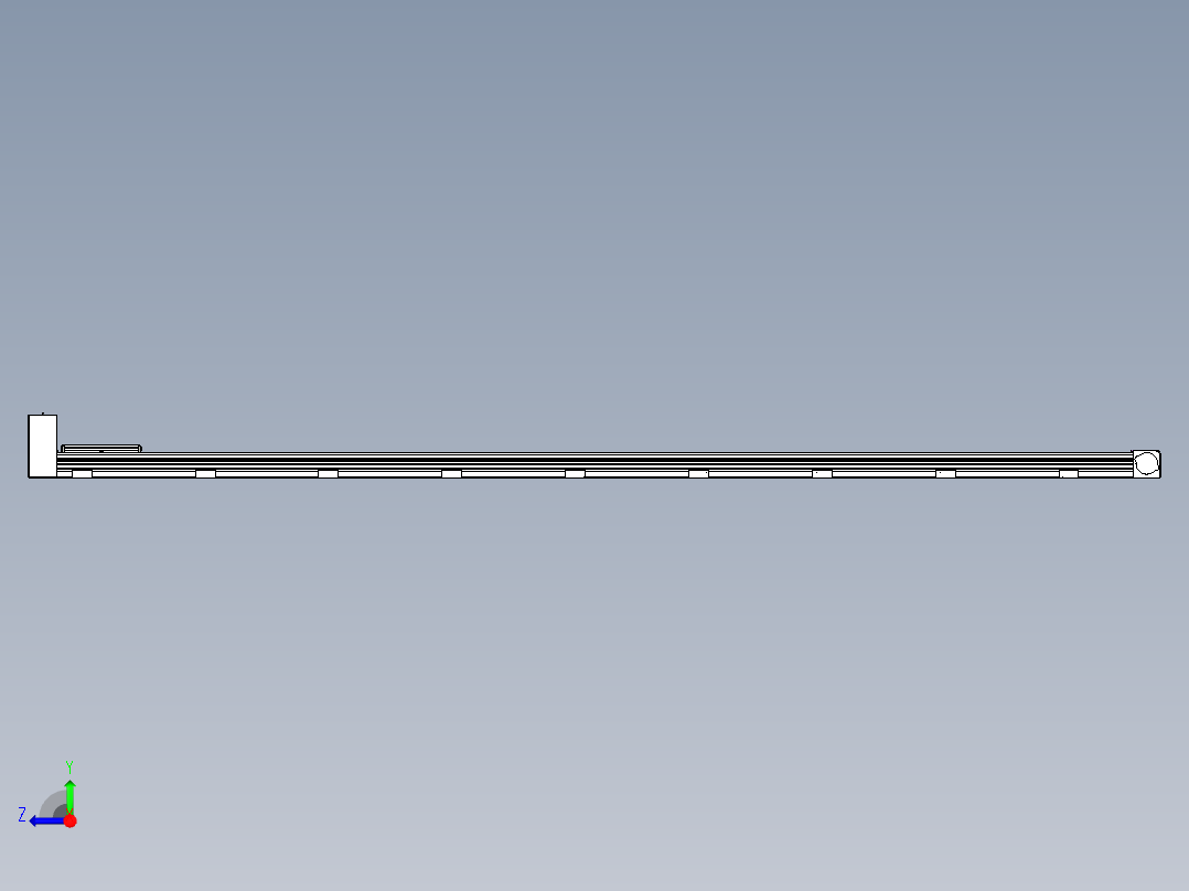 同步带滑台-欧规B8-L88-S3200-L-ZP75-D3-N10右视图