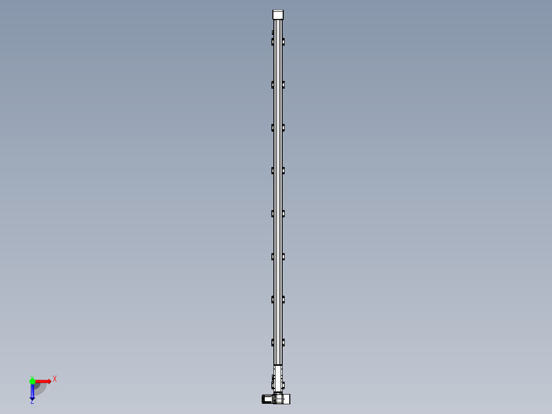 同步带滑台-欧规B8-L88-S3200-L-ZP75-D3-N10俯视图