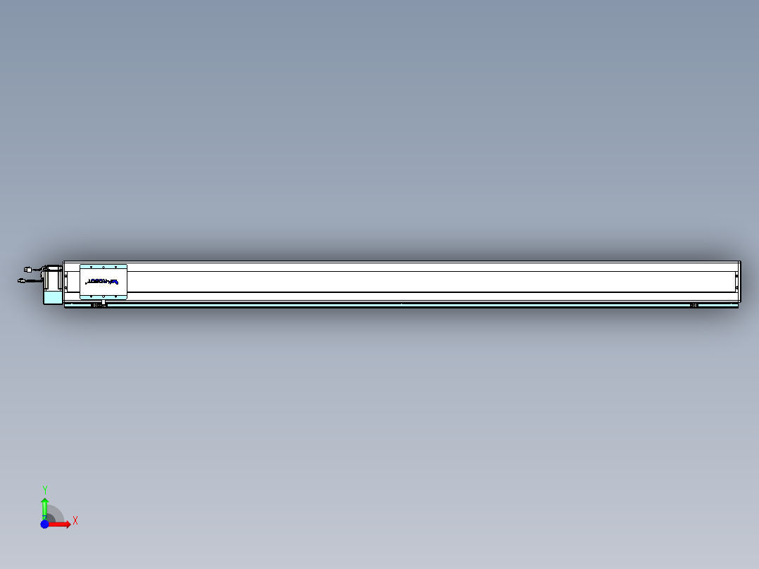 威洛博VBC同步带传动一无尘环境VBC14-L45-S2000-BLU-ZP40-C3前视图