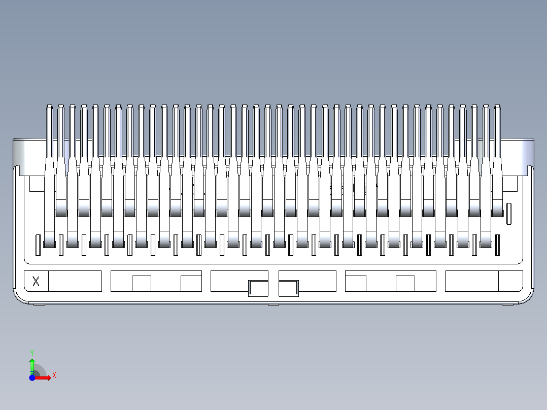 连接器AAUS01BP2-040K0220前视图