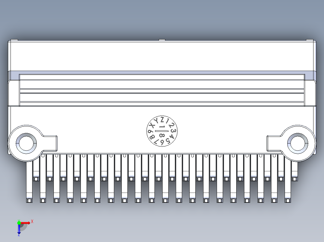 连接器AAUS01BP2-040K0220俯视图