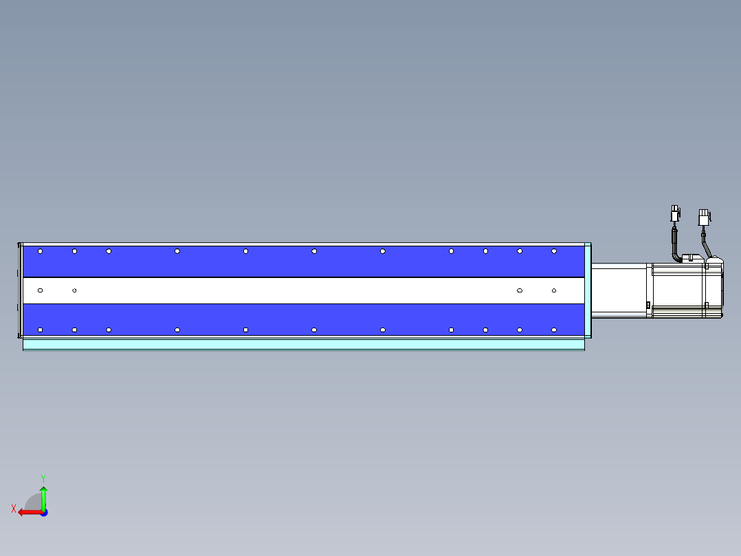 VF丝杆传动-一般环境VF14-Lxx-C-S550-BC-ZP75-C3后视图
