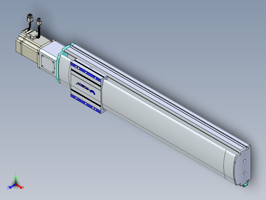VF丝杆传动-一般环境VF14-Lxx-C-S550-BC-ZP75-C3正等轴测图