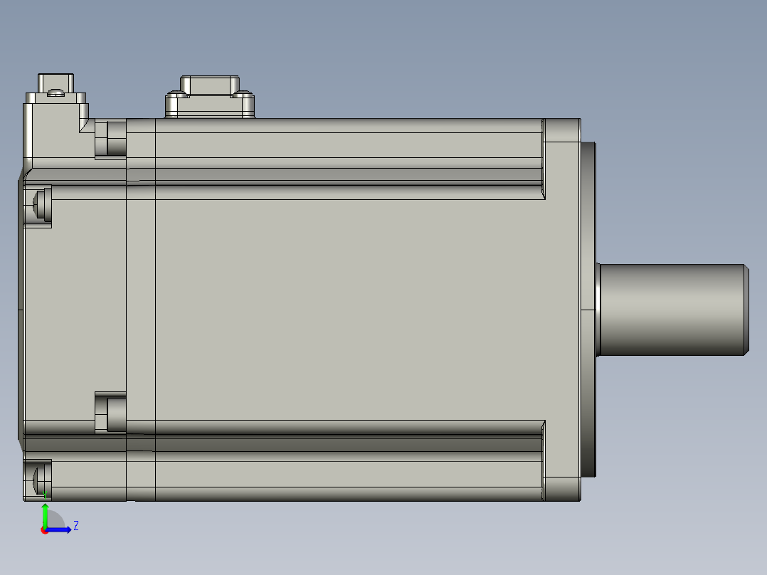 电机MS6S-80TH30B3-21P0.STEP左视图