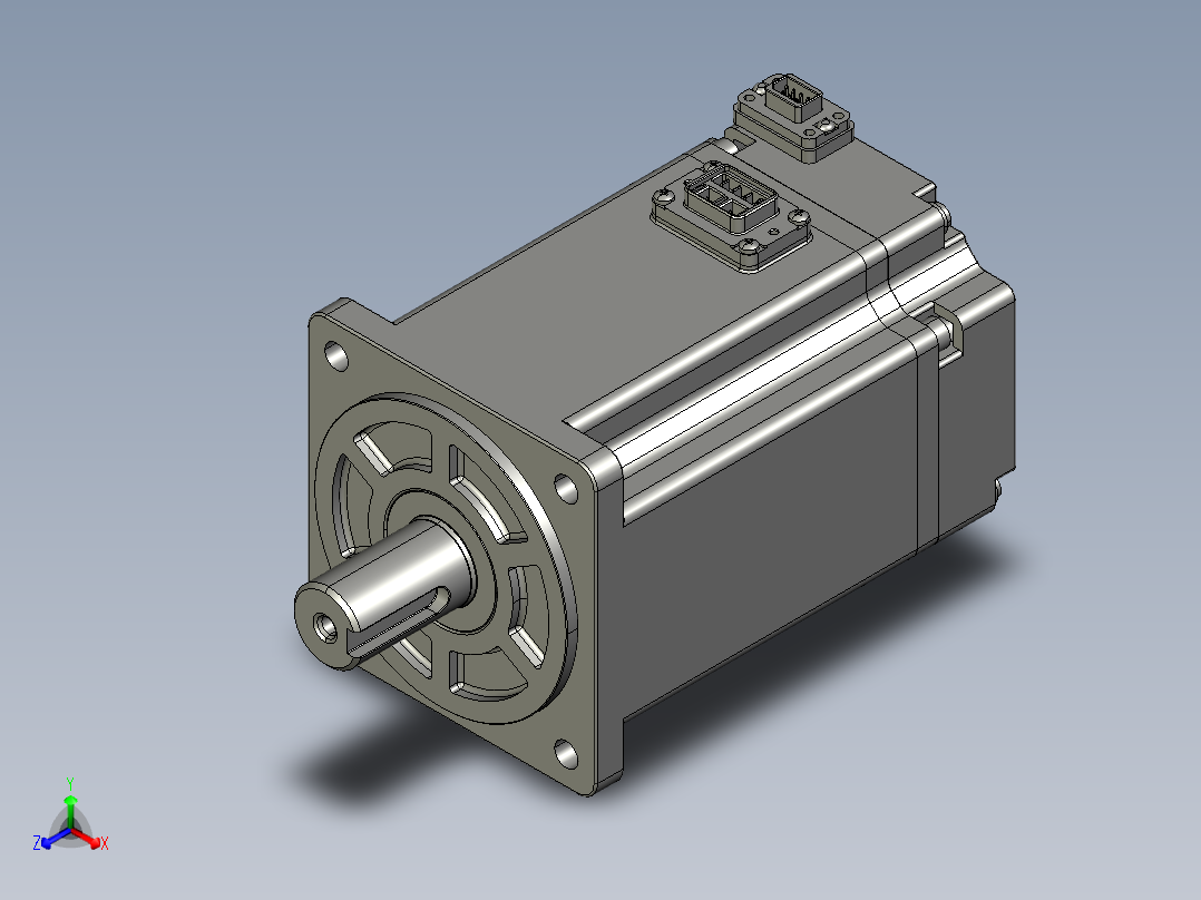 电机MS6S-80TH30B3-21P0.STEP正等轴测图