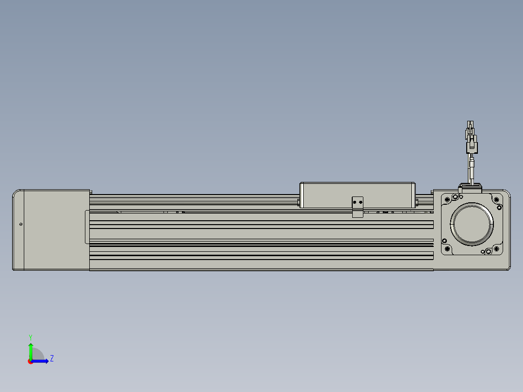 威洛博直线电机模组EB8-L200-S250-R-P75-MS3左视图