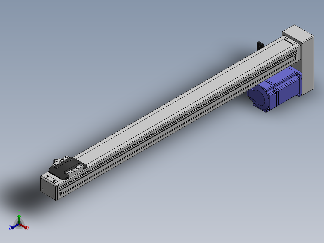 精密模组MY50-T10-600L-BM-P20B-C4-C正等轴测图