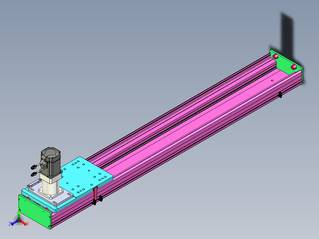 东锦齿条传动DH210G-L167-S1200-BU-减速机+P750W