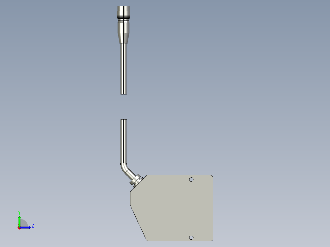 基恩士LK-086_kc图纸模型左视图