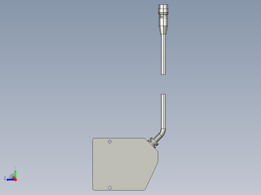 基恩士LK-086_kc图纸模型右视图