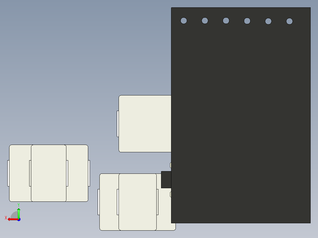 5v锂离子充电控制器模块18650后视图