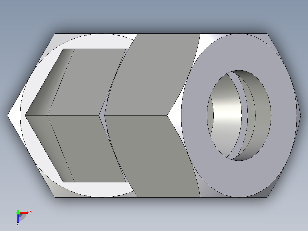 卡套式工业通用硬管接头EO_Swivel_nut_45_deg_elbow_EV15L71俯视图