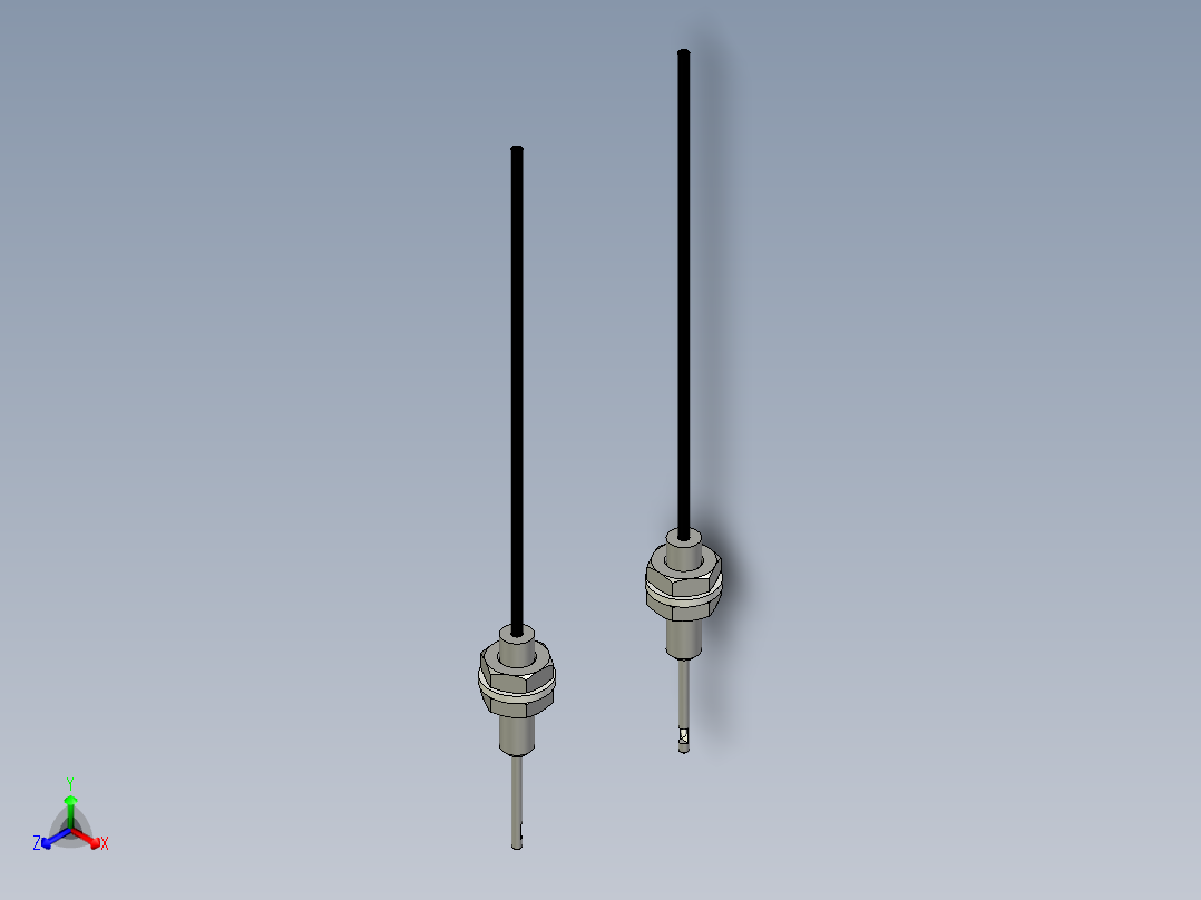 侧视光纤_对射型FT-F313-I正等轴测图