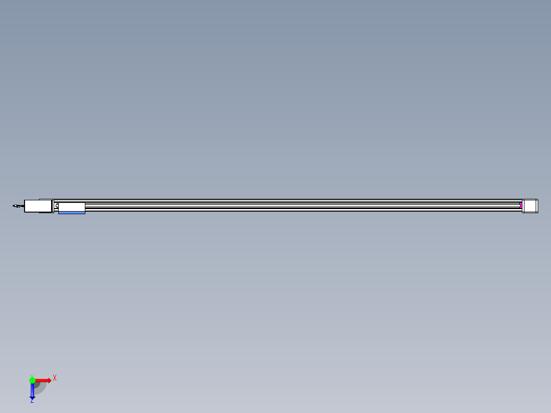 威洛博LB.GB同步带传动--欧规系列GB8-L96-S2900-BR-P40俯视图