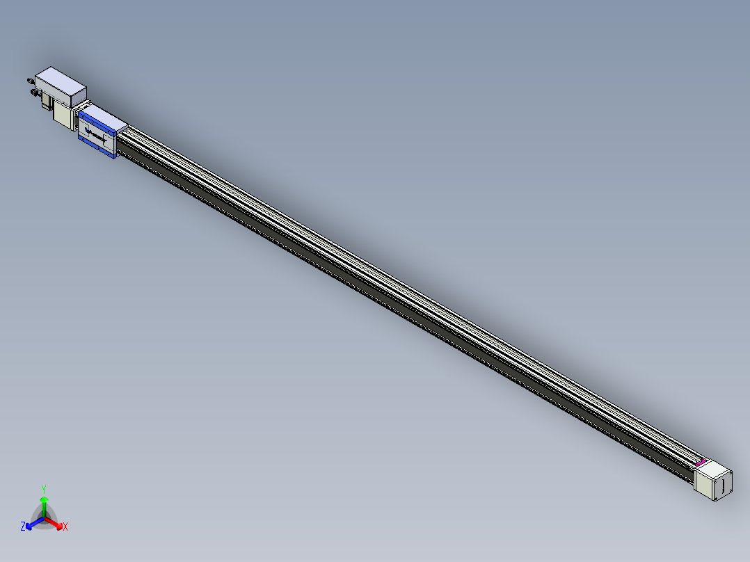 威洛博LB.GB同步带传动--欧规系列GB8-L96-S2900-BR-P40正等轴测图