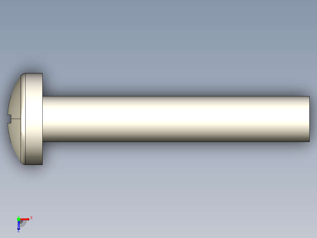 螺丝 M6 十字盘头-M6x35 Screw head.STEP俯视图