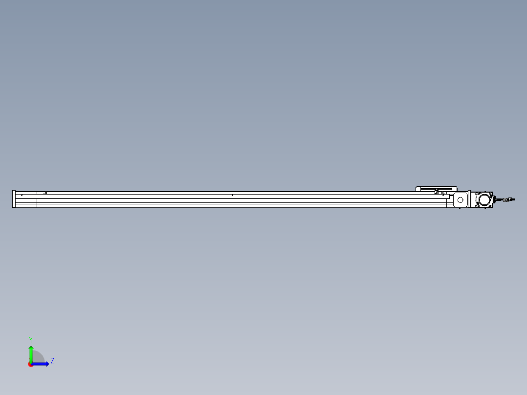 威洛博LB.GB同步带传动--欧规系列LB6A-L65-S1550-BL左视图