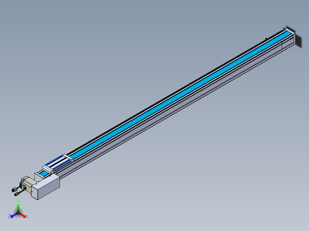 威洛博LB.GB同步带传动--欧规系列LB6A-L65-S1550-BL正等轴测图