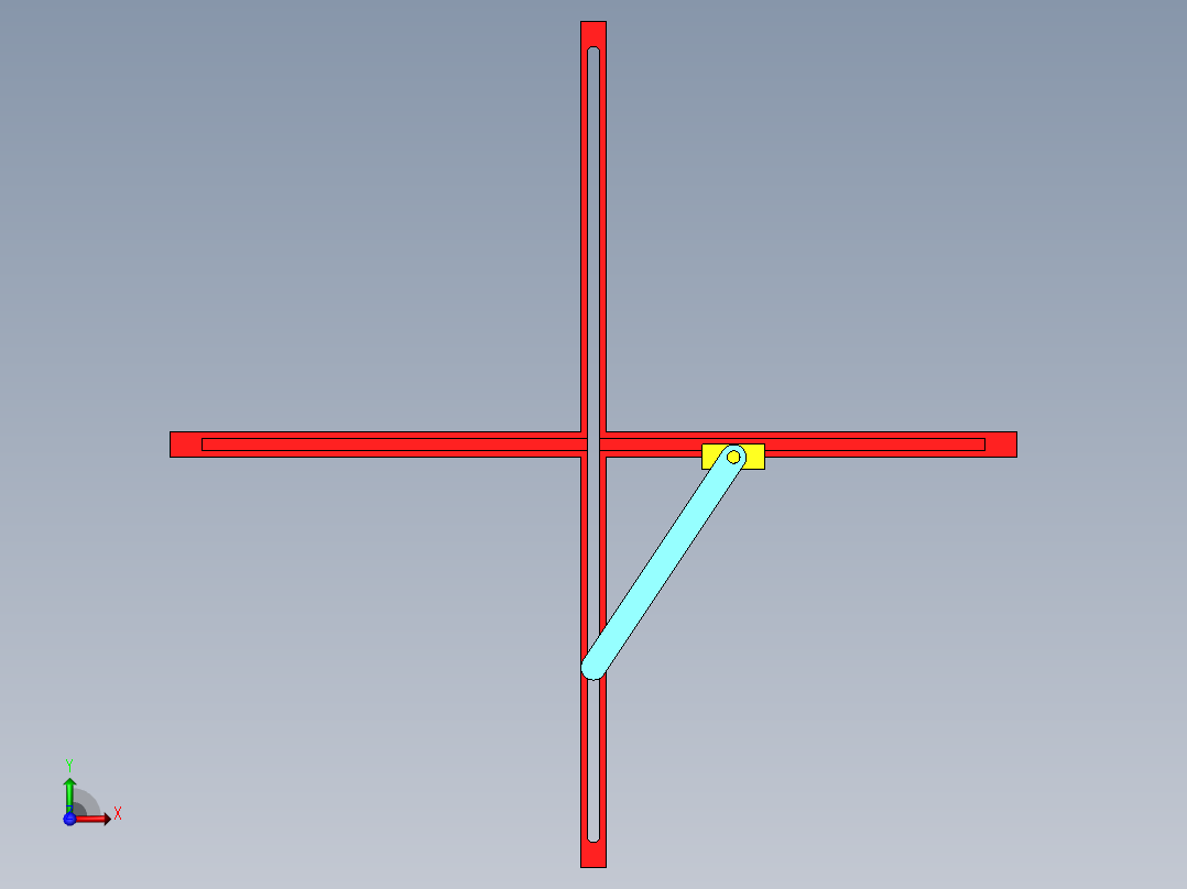 十字导杆机构前视图