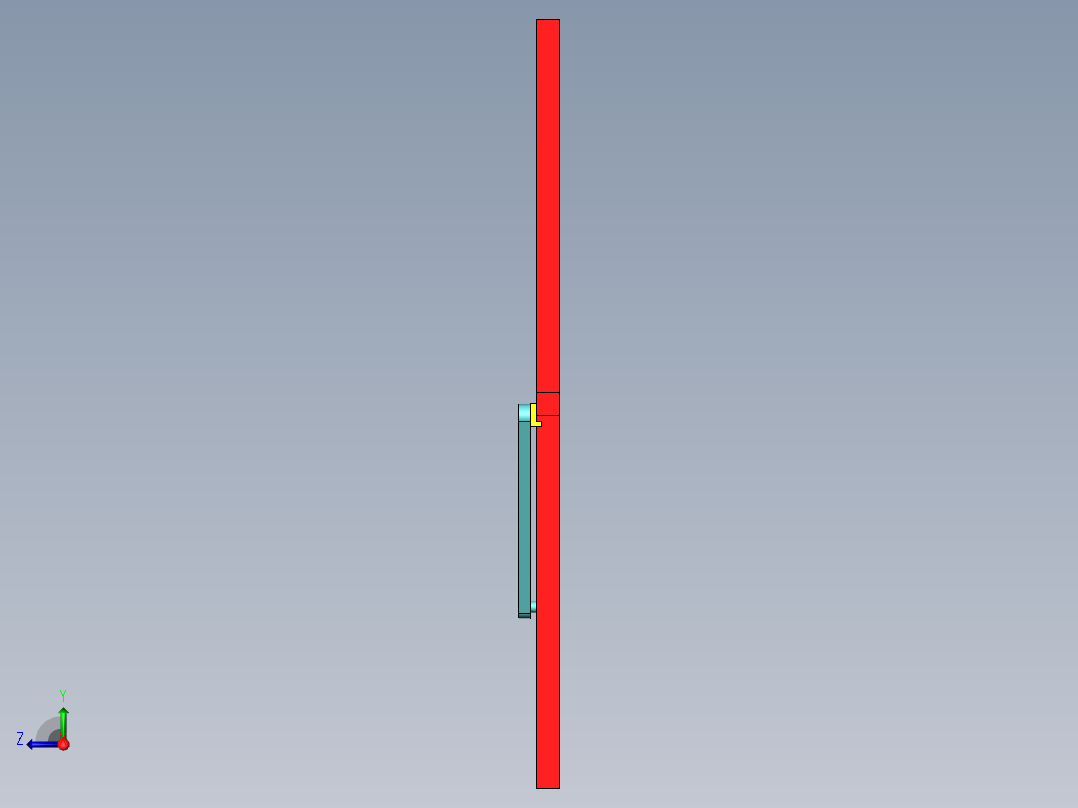 十字导杆机构右视图