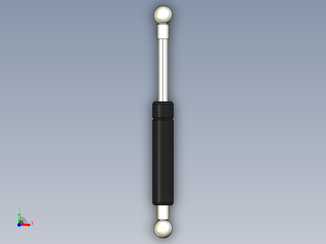 Q气压弹簧B310000045(8KG L185 和尚頭)前视图