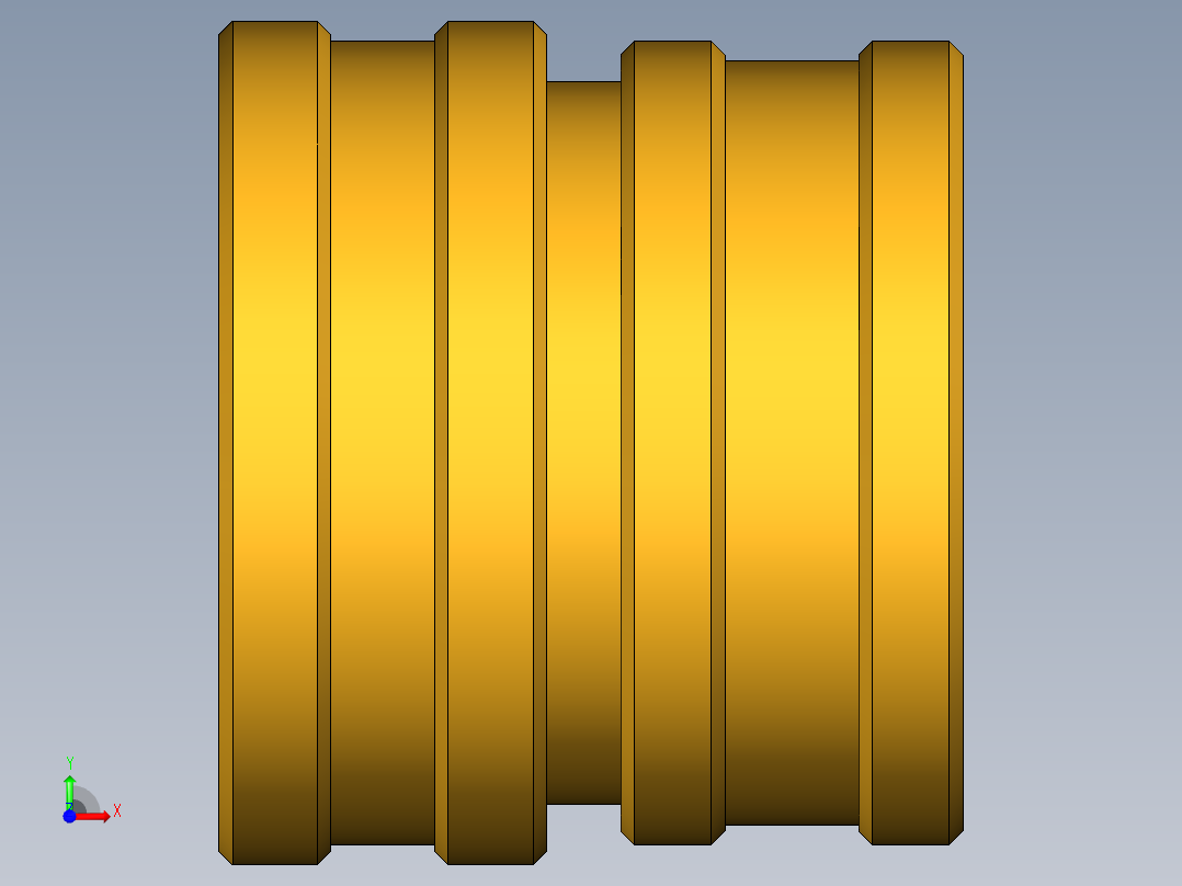 水管接头High Flow Coupler 1163-60-BPD前视图