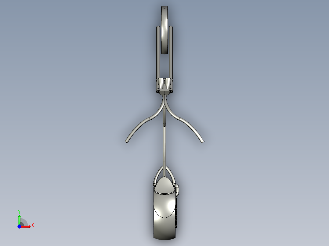 79---概念自行车（stp）proe 5.0三维图纸模型设计图纸前视图