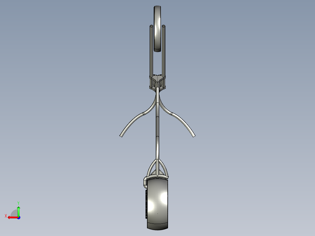 79---概念自行车（stp）proe 5.0三维图纸模型设计图纸后视图