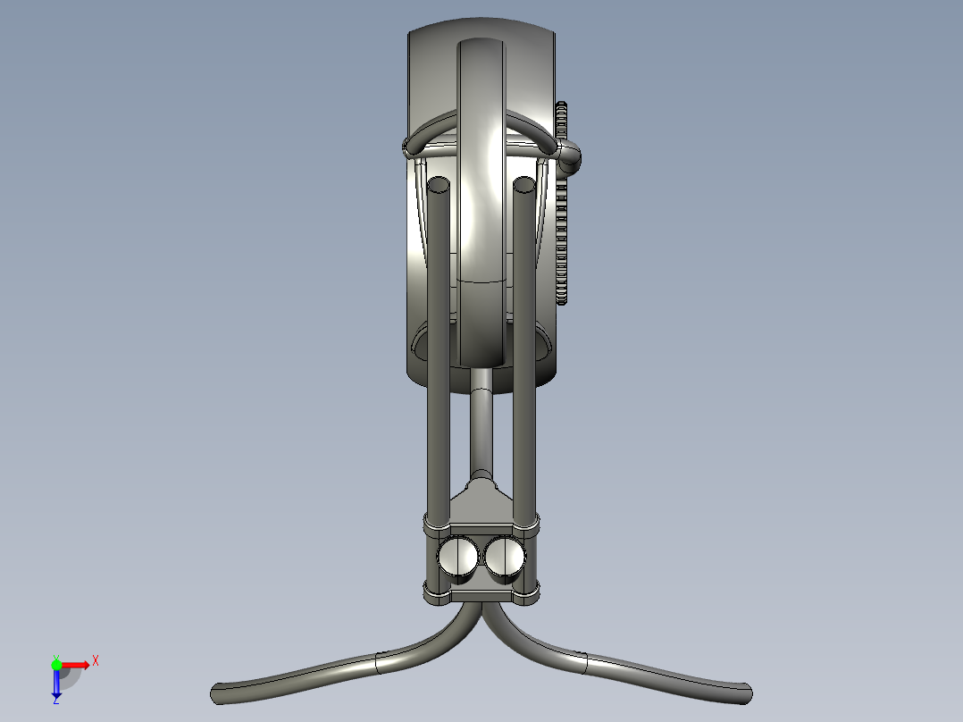 79---概念自行车（stp）proe 5.0三维图纸模型设计图纸俯视图