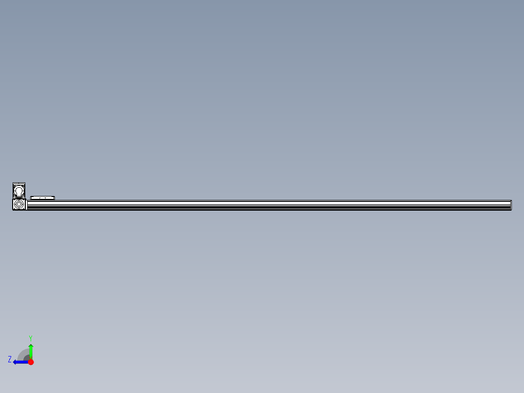 同步带全封闭直线模组TPA-HCB-105D-90-L2400-LU-Y-P20-N3右视图