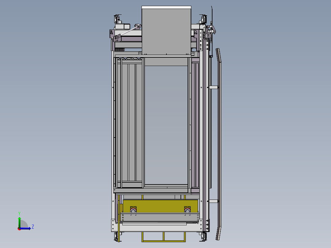 直角开门电梯轿厢设计1185050==200左视图