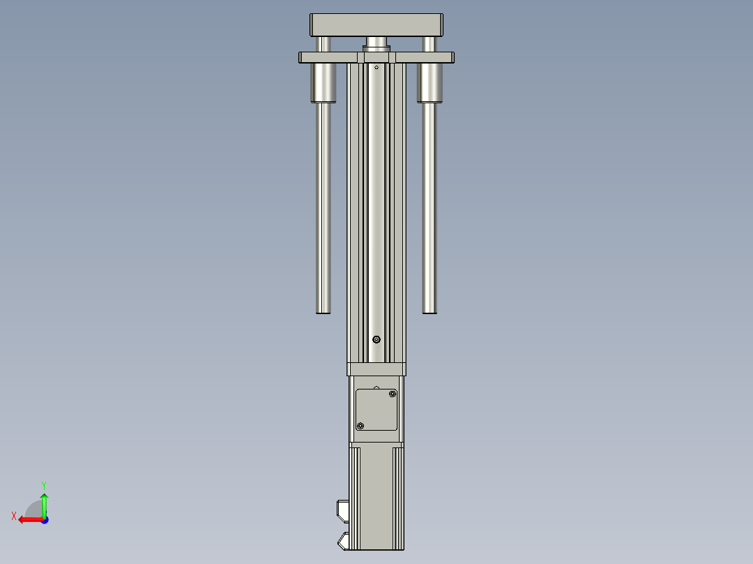 12VZ电动缸-VZ6D-S200-BC后视图