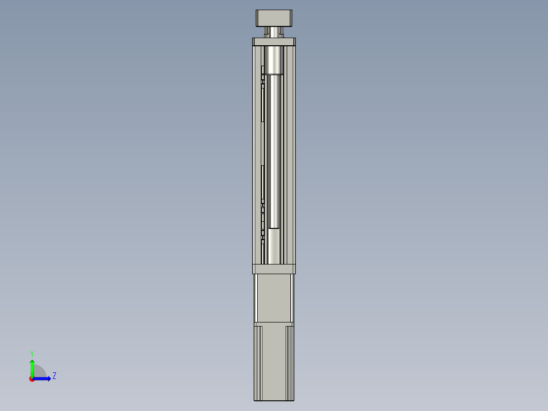 12VZ电动缸-VZ6D-S200-BC左视图
