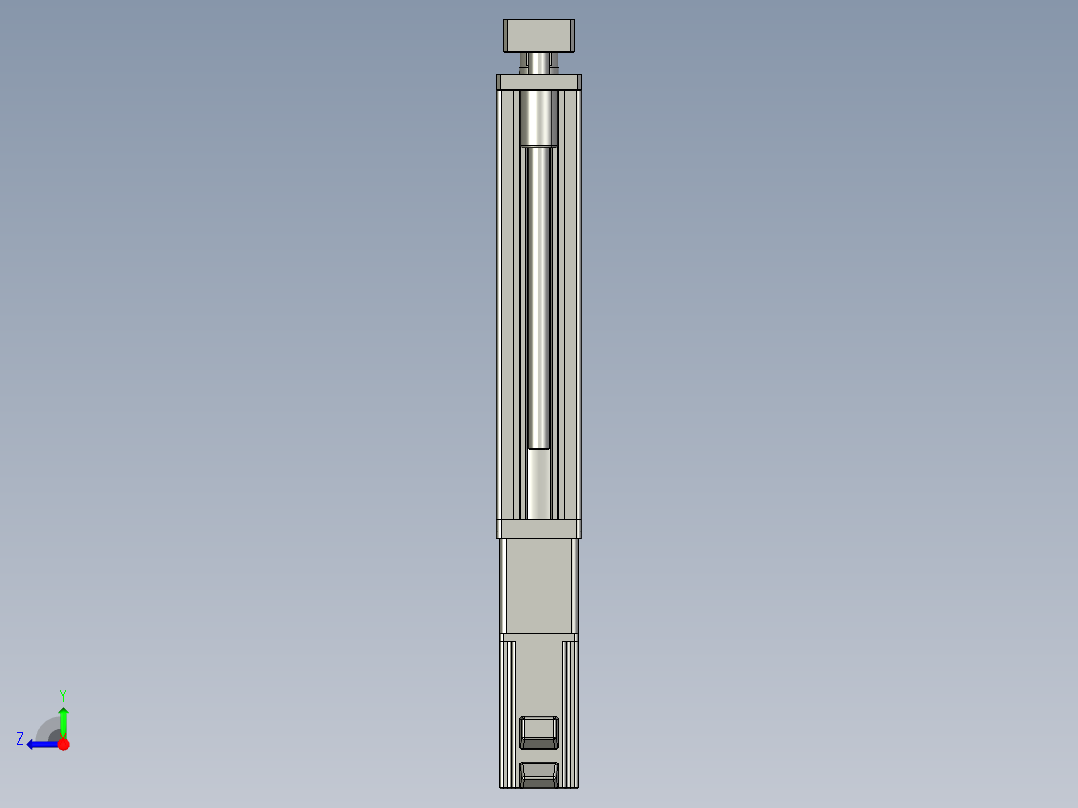 12VZ电动缸-VZ6D-S200-BC右视图