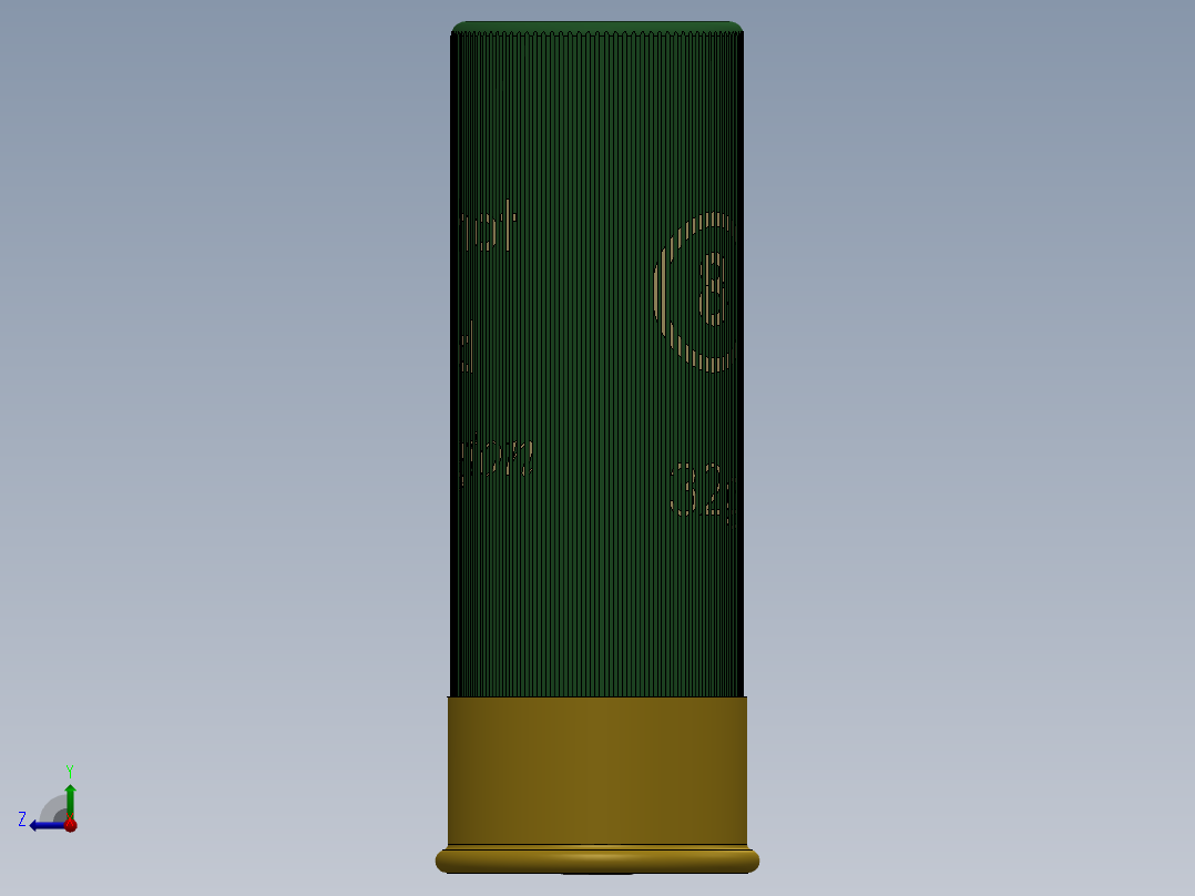 雷明顿12G猎枪子弹右视图