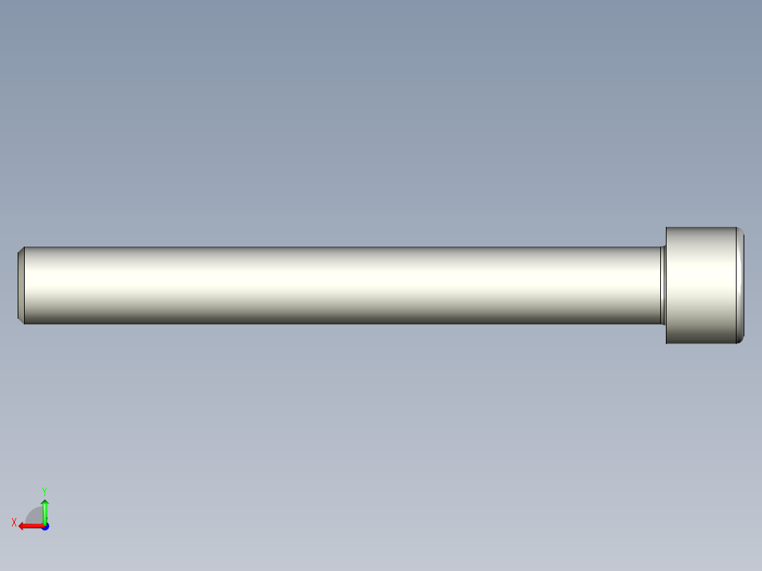 螺钉-DIN_912-M24x200.stp后视图