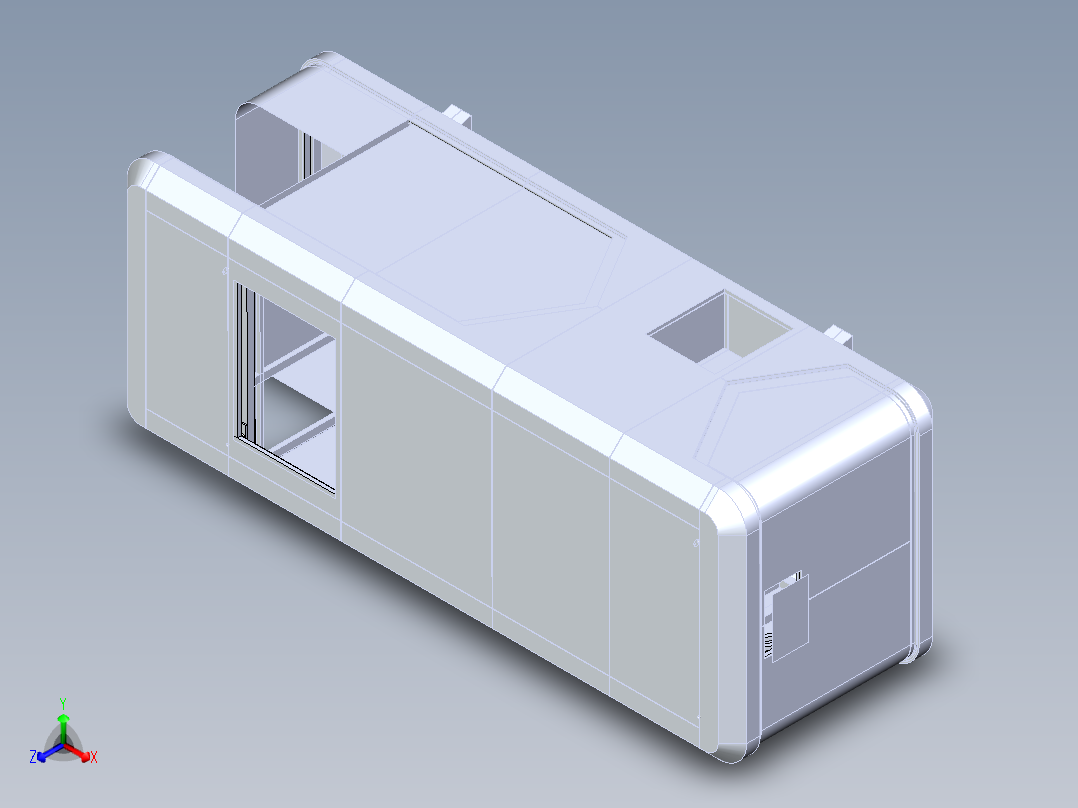 民宿太空舱3D模型含CAD施工图纸（3米x8.5米）正等轴测图