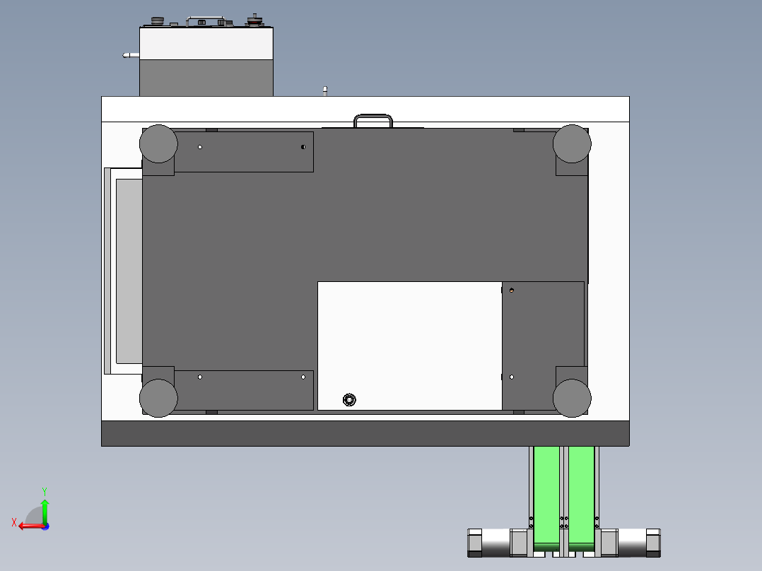 730全自动数控车床自动上下料sw18可编辑后视图
