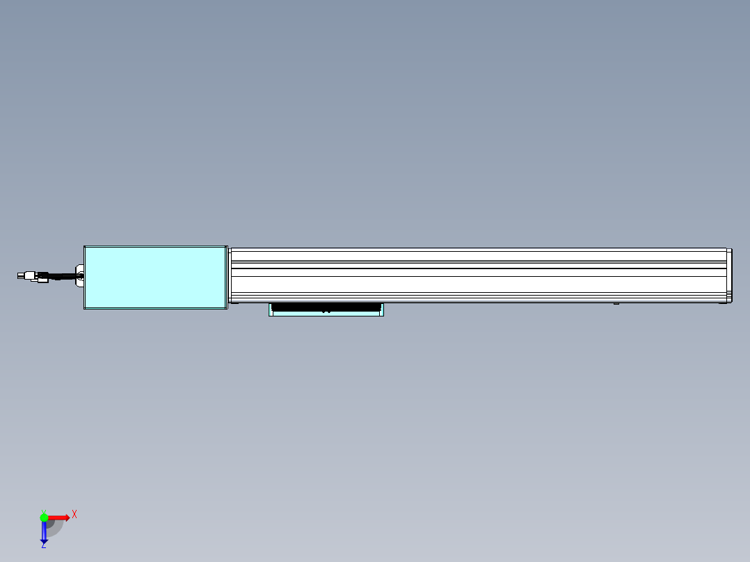 威洛博VBC同步带传动一无尘环境VBC14-L45-S400-BR-ZP75-C3俯视图