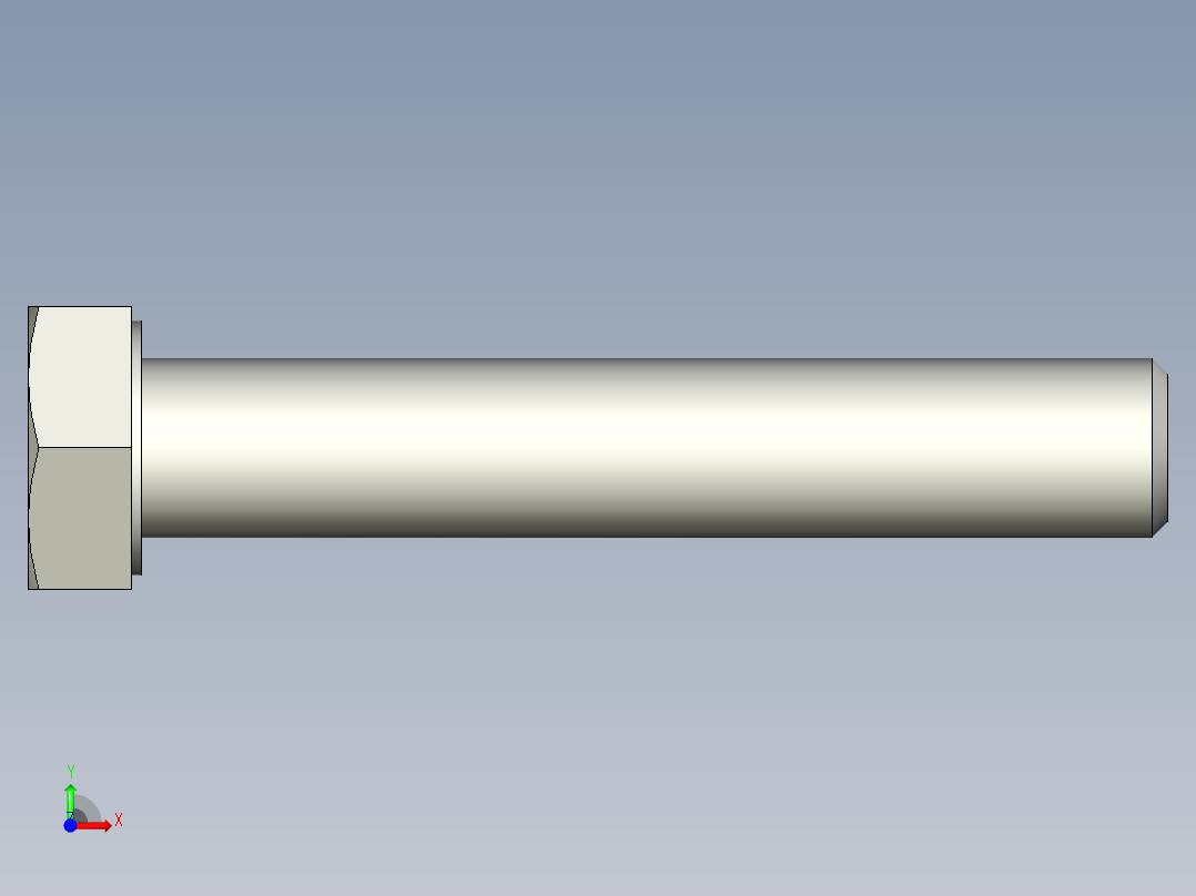 螺钉-DIN_931-M14x2x80_22.stp前视图