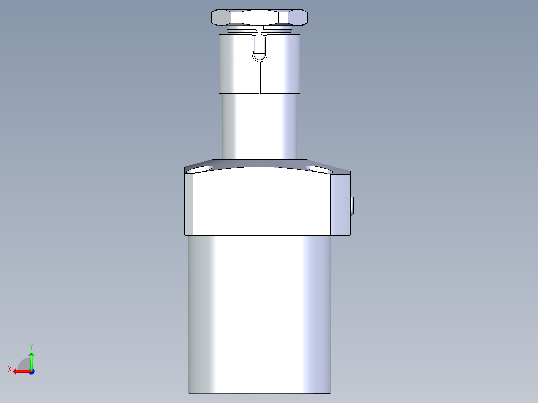 KOSMEKLHA1050-GL-Q30多系列多零件图纸模型后视图