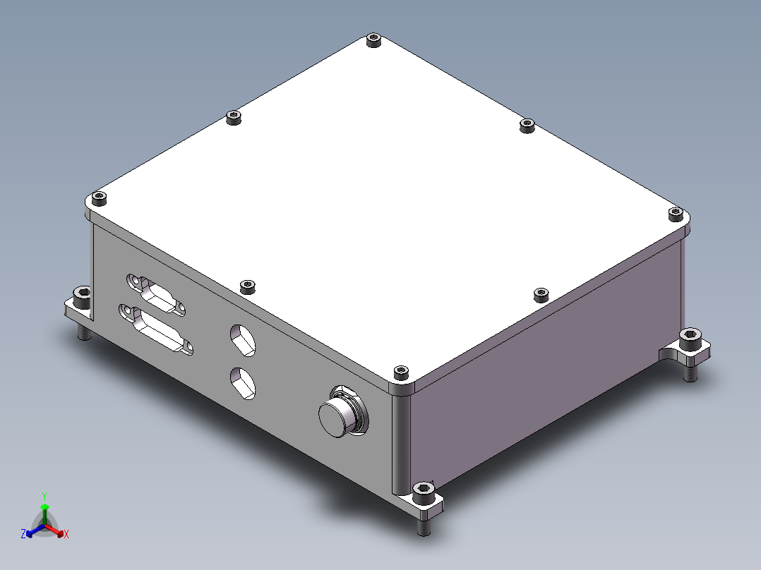 车载主控制器正等轴测图