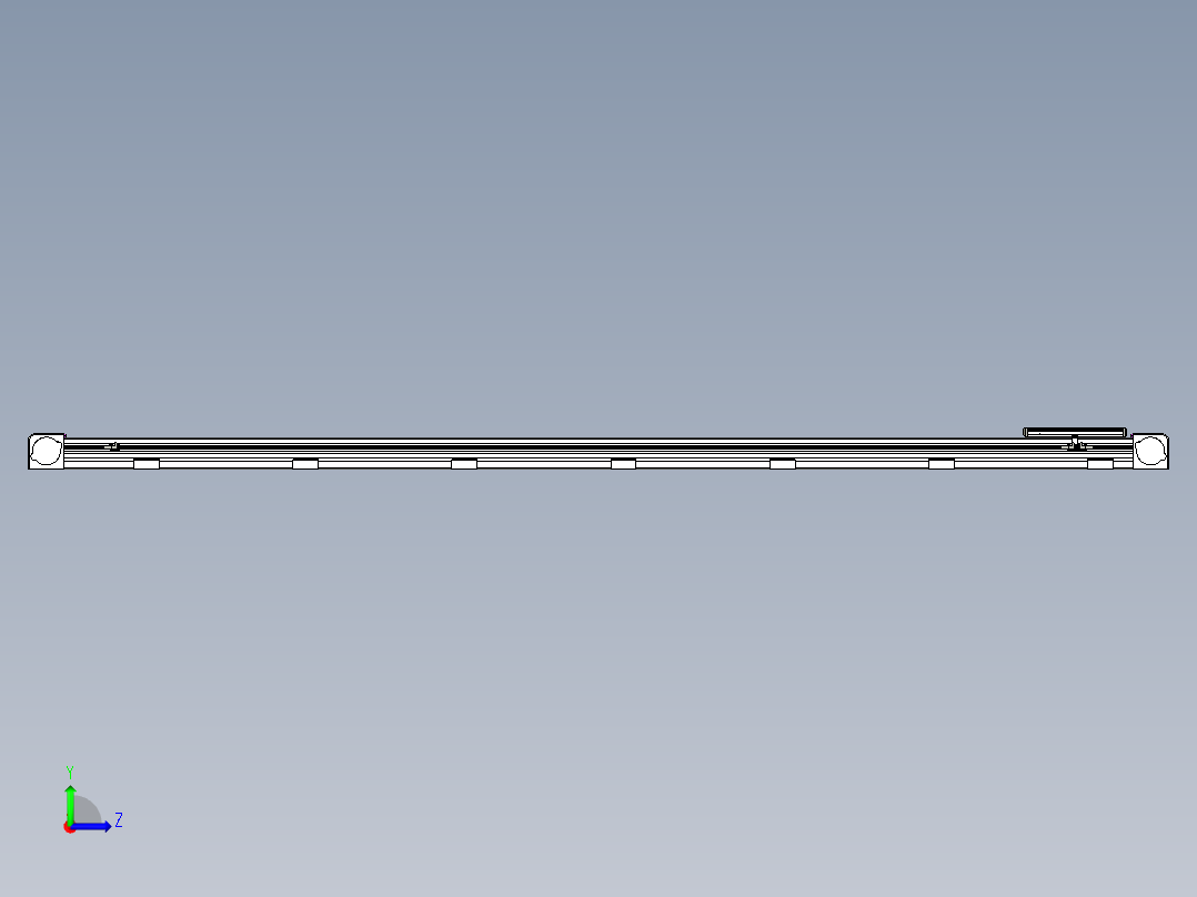 同步带滑台-欧规B8H-L176-S2400-L-ZP40-D3-N5左视图